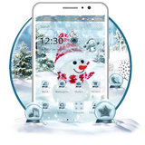 Cool snow man theme icon