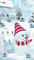 Cool snow man theme poster