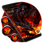 Cool fire dragon theme icono