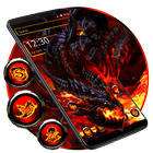 Cool fire dragon theme icon