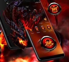 Cool fire dragon theme screenshot 1