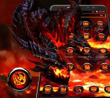 Cool fire dragon theme captura de pantalla 2