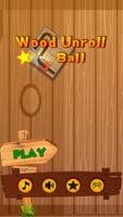 wood unroll ball الملصق