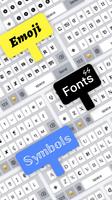 Cool Fonts - Clavier Emojis et polices Affiche