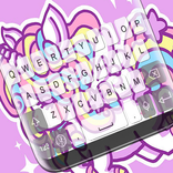 Pink Unicorn Keyboard Theme