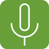 Achtergrond voicerecorder-icoon