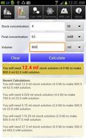 Solution Calculator Lite screenshot 1