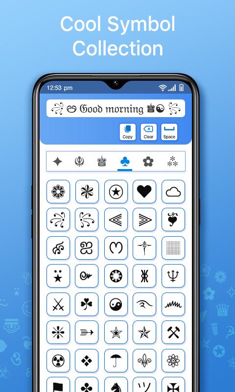 Android 用の クールなテキスト記号とキャラクター 顔文字絵文字 Apk をダウンロード