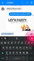 President TouchPal Boomtext - Creat GIF الملصق