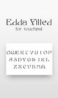 Free Edda Filled Cool Font Affiche