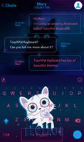 TouchPal Yogurt Blue Theme ảnh chụp màn hình 3