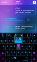 2 Schermata TouchPal Neon Light Theme