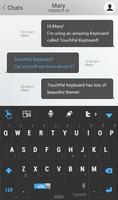 TouchPal Black Key Theme captura de pantalla 1