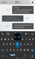 TouchPal Black Key Theme تصوير الشاشة 3