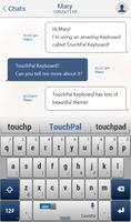 TouchPal Blue Keyboard Theme capture d'écran 3