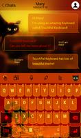 TouchPal Halloween Cat Theme скриншот 1