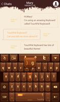 TouchPal Love Chocolate Theme ảnh chụp màn hình 3