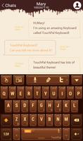 TouchPal Love Chocolate Theme ảnh chụp màn hình 1