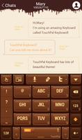 TouchPal Love Chocolate Theme ảnh chụp màn hình 2