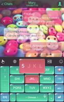 TouchPal Sweet Candy Theme 스크린샷 1