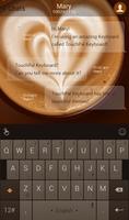 TouchPal Coffee Keyboard Theme ảnh chụp màn hình 1