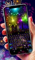 Awesome Fireworks Keyboard Theme poster