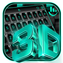 APK 3D Black Tech Keyboard Theme