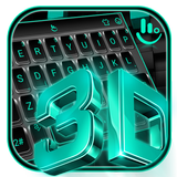 Тема для клавиатуры 3D Black Tech иконка