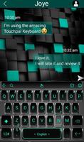Тема для клавиатуры 3D Black Tech скриншот 1