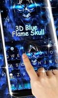 3D Blue Flame Skull screenshot 1