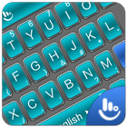 3D Blue Cool Tech Keyboard Theme icon
