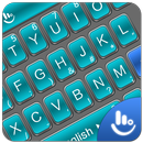 3D Blue Cool Tech Keyboard Theme APK