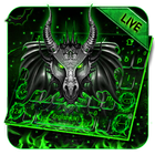 Live Neon Green Metal Dragon Keyboard иконка