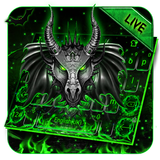 Live Neon Green Metal Dragon Keyboard иконка