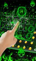 Live Neon Green Metal Dragon Keyboard скриншот 2
