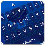 Live 3D Deformation Blue Cube Keyboard Theme Zeichen