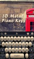 Teclas metálicas de piano en 3D captura de pantalla 1