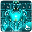 3D Neon Robot Keyboard Theme APK