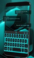 Black Blue Keyboard Theme скриншот 1