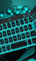Black Blue Keyboard Theme скриншот 2