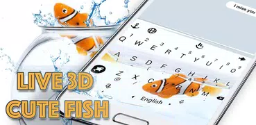 Animated Cute Fish Keyboard Theme