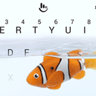 लाइव 3D प्यारा मछली कीबोर्ड थीम आइकन