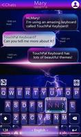 Night Thunder Keyboard Theme syot layar 2