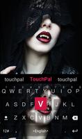 Vampire Lips Keyboard Theme syot layar 1