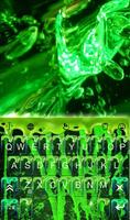 Green Bubble Keyboard Theme poster