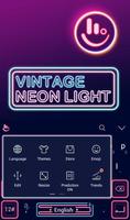 Vintage Neonlight Theme Affiche