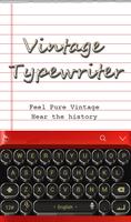 Vintage Typewriter Theme syot layar 1