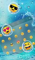 Water Keyboard Theme captura de pantalla 3