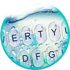 Blue Glass Water Drops Keyboard Theme আইকন