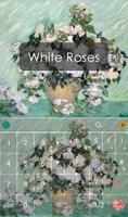 Pure White Rose Keyboard Theme screenshot 2